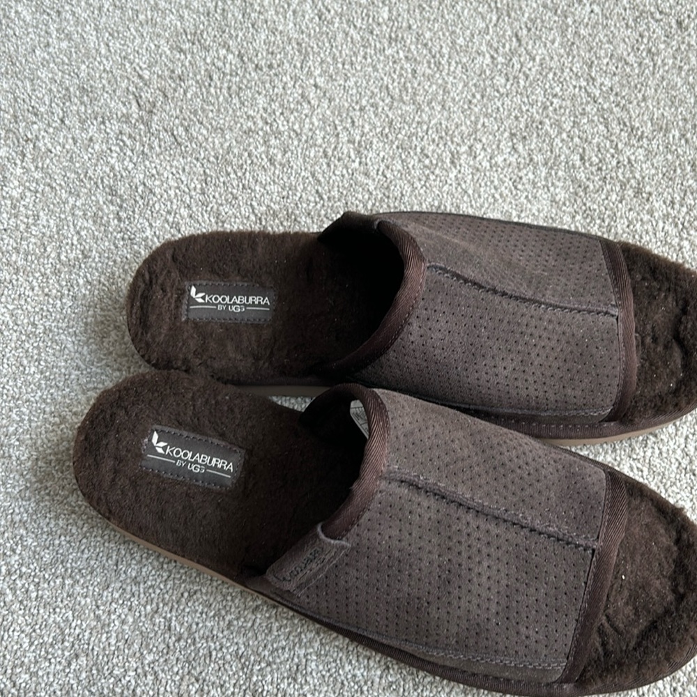 Brown Koolaburra slipper by Ugg